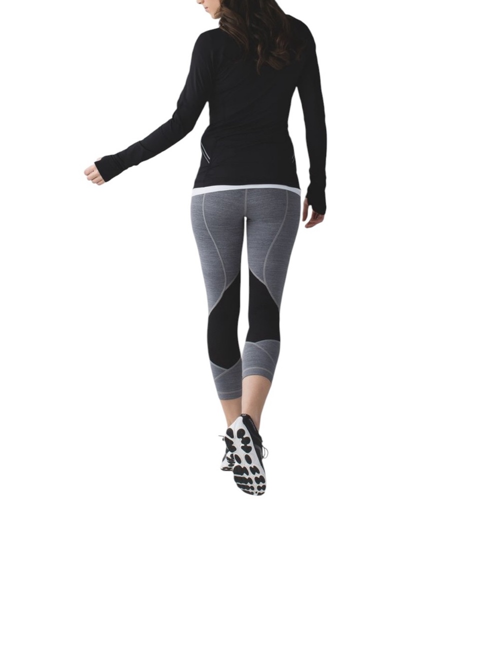Lululemon Pace Rival Space Dye Athletic Crop Leggings Size 8